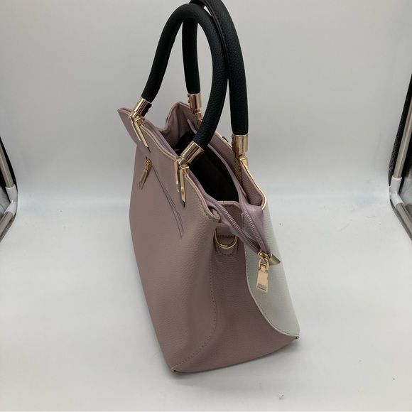 Synthetic Leather Colorblock Purse - Picture 2 of 8